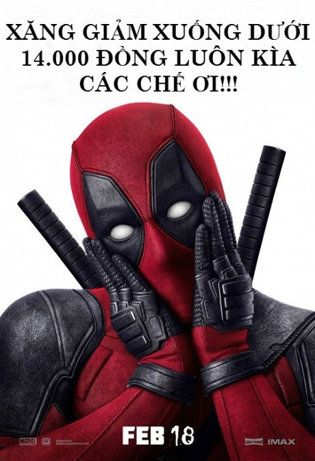 Siêu anh hùng cũng phải thốt lên ngỡ ngàng vì xăng giảm giá.