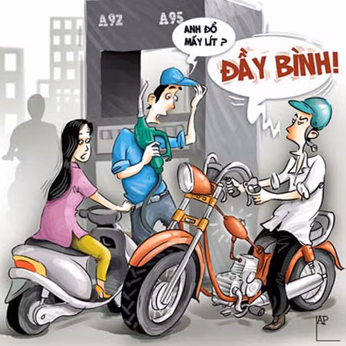 Tự tin đổ đầy bình xăng....