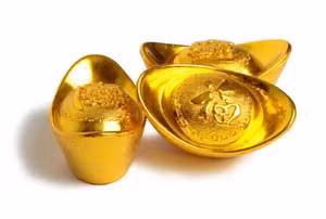 Tượng hình thỏi vàng bằng vàng nguyên chất được quan niệm là vật phong thủy tăng vận may về tài lộc, của cải trong bất kỳ ngành nghề nào, đặc biệt là với những người làm ăn buôn bán.