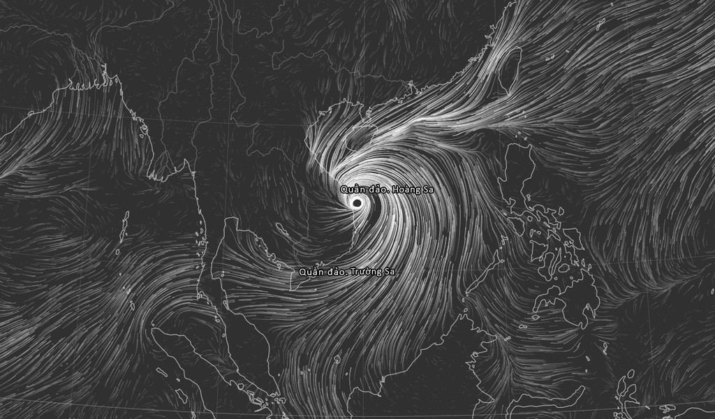 Hình ảnh bão số 9 cũng được tổng hợp từ nhiều vệ tinh khác trên trang zoom.earth. Trang này tổng hợp hình ảnh từ vệ tinh Himawari 8, dữ liệu X GOES và chuỗi vệ tinh Meteosat.