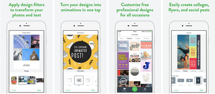 Adobe Spark Post được xem là ứng dụng chỉnh sửa hình ảnh nhanh dành cho những người dùng mạng xã hội với nhiều tính năng thú vị, dễ dùng. Đến nay, ứng dụng này vẫn mới chỉ được phát hành độc quyền trên iOS.
