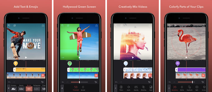 Một ứng dụng chỉnh sửa video tuyệt với khác chỉ có trên iOS là Enlight Videoleap. Nhiều trang công nghệ hào phóng đánh giá ứng dụng này có thể giúp người dùng tạo ra các đoạn phim nghệ thuật như phim Hollywood.