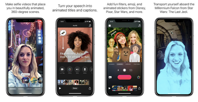 Ứng dụng Clips của Apple mang đến cho người dùng khả năng tạo ra các đoạn video ngắn nhưng thú vị để gửi tới bạn bè. Sử dụng những bộ lọc đầy tính nghệ thuật, các dòng chữ hoạt hình, chèn âm nhạc, emoji và các miếng dán vui nhộn là cách bạn có thể tạo ra những đạo video độc đáo, thể hiện cá tính của bản thân.