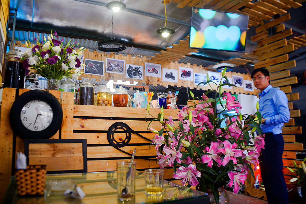 Cách trang trí nhà rất lạ mắt, khó tìm thấy ở Hà Nội.