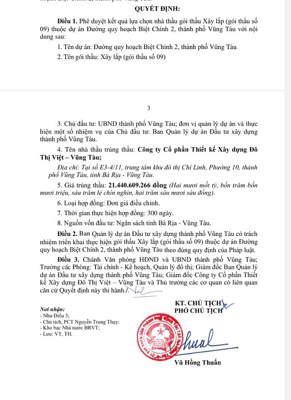 BR-VT: Cuộc đua "song mã" giành gói thầu hơn 11 tỷ đồng - Hình 4 BR-VT: Cuoc dua