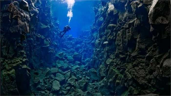 Các dãy núi dài nhất hành tinh chúng ta thực sự nằm bên dưới đại dương. Đó chính là dãy Mid-Ocean Ridge nằm dưới trung tâm Đại Tây Dương, là 23.000 dặm dài, với những đỉnh cao hơn nhiều so với các dãy núi Alps. Nó chiếm 23% tổng số bề mặt của Trái đất.