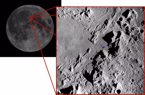 Tiếp đến, ông sử dụng phần mềm chỉnh sửa ảnh để xử lý các ảnh chụp Mặt trăng được Placitto Dominique tìm thấy. Waring nói: “Ở đây, ta lại thấy các kiến trúc đã bớt phần răng cưa đi, một trong số đó còn có dạng móc áo...