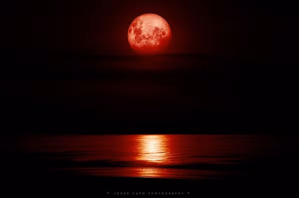 Cụ thể, trong “Khải huyền” tiết 12 chương 6 của Thánh Kinh có ghi: “Khi Chiên Con mở ấn thứ sáu, tôi thấy một trận động đất khủng khiếp xảy ra, mặt trời trở nên tối đen như một bao tải làm bằng lông đen, cả Mặt trăng trở nên đỏ như máu”. “Kinh Cựu Ước” tiết 1 chương 7 cũng nhắc: “Trước ngày tận thế là Mặt trăng đỏ máu…”