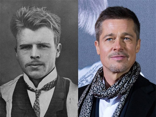 Nam diễn viên Brad Pitt, người từng nhận giải Oscar danh giá, được cho là có ngoại hình giống hệt Hermann Rorschach, nhà tâm lý học Thụy Sĩ sống ở thế kỷ 19, người đã phát minh ra bài kiểm tra phát triển tâm lý Trắc nghiệm Rorschach.