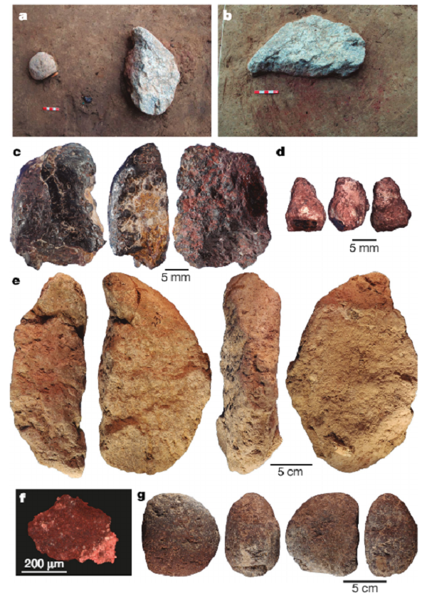 Cách đất son được dùng để nhuộm màu các công cụ, cũng như cách họ tạo ra nhiều sắc thái đất son khác nhau cho thấy những đặc điểm rất riêng về tính biểu tượng,công nghệ và hành vi, thuộc về một nền văn minh sơ khai riêng biệt.