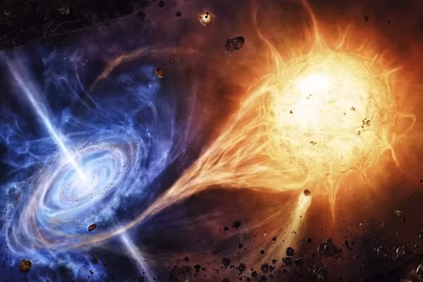 Kết hợp một số dữ kiện khác như một số biến thiên về độ sáng cho thấy có vẻ một trong 2 quái vật đang dần kéo cái kia lại gần, các nhà nghiên cứu tin rằng cặp đôi đang tiến tới một vụ hợp nhất.