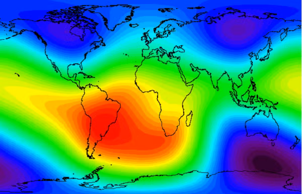 Theo các nhà khoa học, vùng không gian dị thường này là nơi mà các vành đai bức xạ Van Allen chứa hạt mang điện tích tiếp cận gần nhất bề mặt hành tinh chúng ta. Đây là nguyên nhân khiến cho các vệ tinh trong hệ thống vệ tinh Globalstar lâm vào tình trạng hỏng hóc, nhiễu loạn, không hoạt động được.