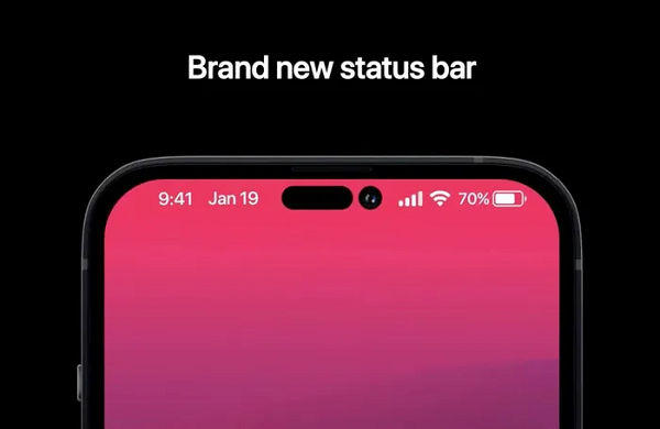 Tuy nhiên, có một điểm đặc biệt chính là mẫu iPhone 14 Pro và Pro Max có thể thay thế phần khuyết đỉnh "tai thỏ" bằng phần khoét nhỏ hơn để chứa FaceID và camera.