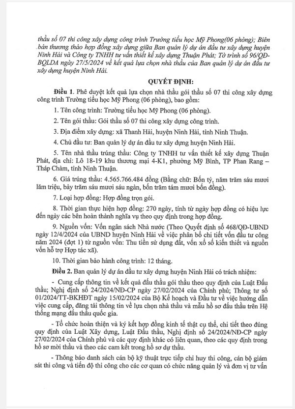 Ninh Thuận: Công ty Thuận Phát và những gói thầu “một mình một ngựa” - Hình 3 Ninh Thuan: Cong ty Thuan Phat va nhung goi thau “mot minh mot ngua”-Hinh-3