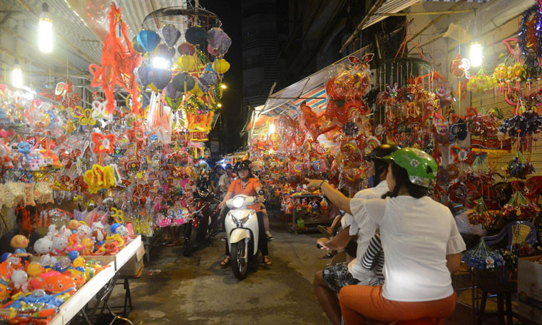 TPHCM: Pho long den Trung thu ruc sang
