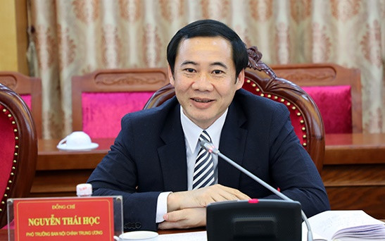 Ông Nguyễn Thái Học, Phó Trưởng Ban Nội chính Trung ương;