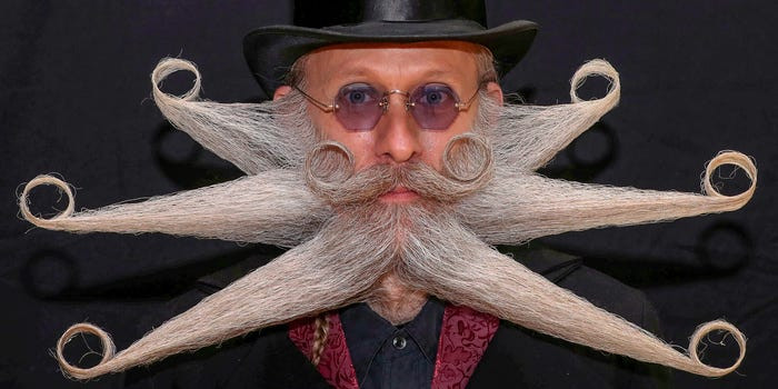 Giải vô địch râu, ria thế giới diễn ra hồi tháng 5/2019 tại Antwerp, Bỉ.