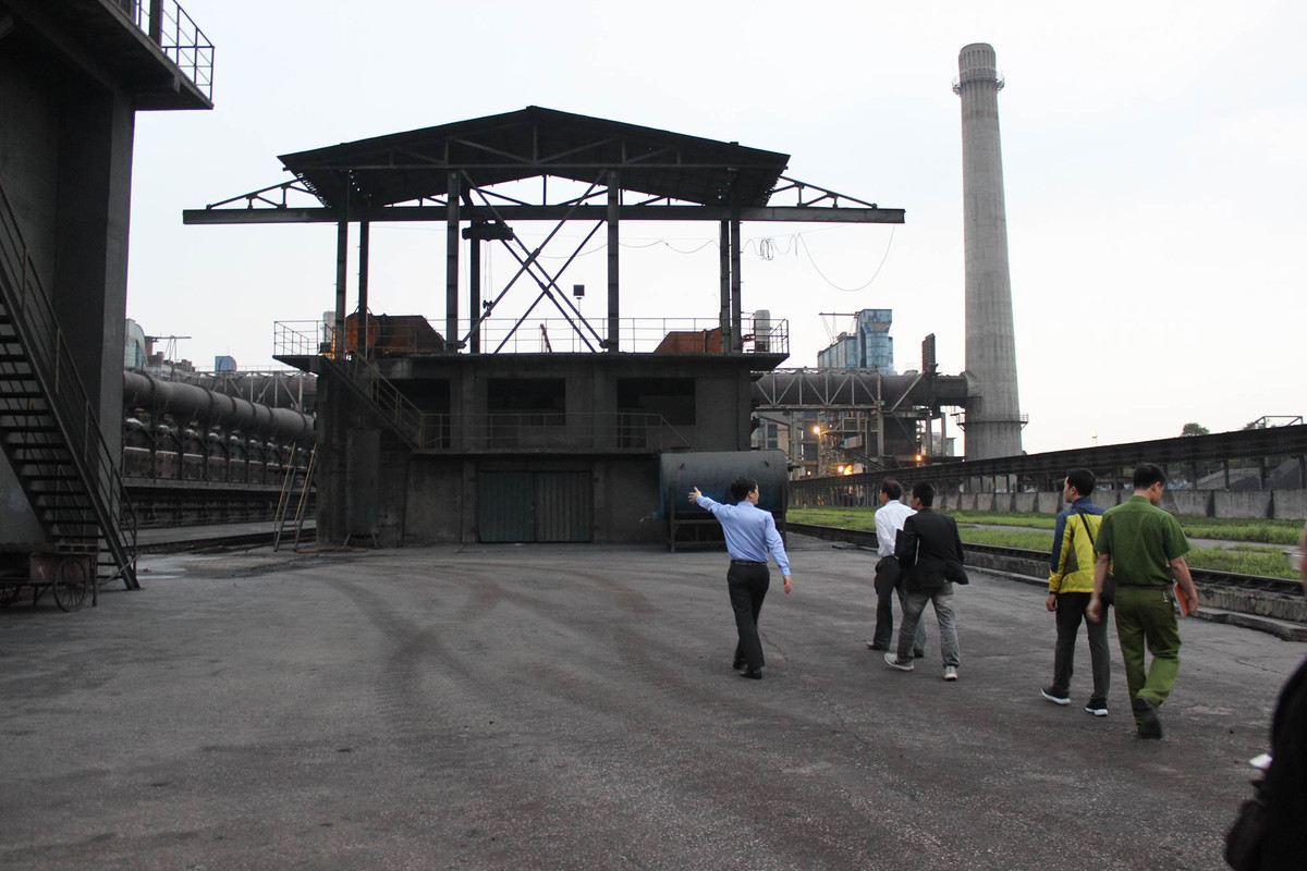 Nhà máy luyện Thép của Công ty Cổ phần Thép Hòa Phát Hải Dương.