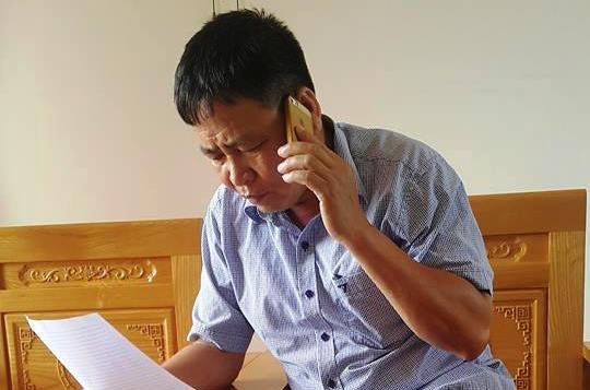 Chủ tịch UBND xã Hồng Thái - ông Ngô Quang Sáng.