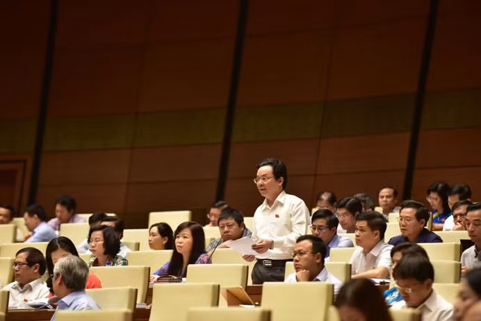 Đại biểu Hoàng Văn Cường (Hà Nội). Ảnh: VGP