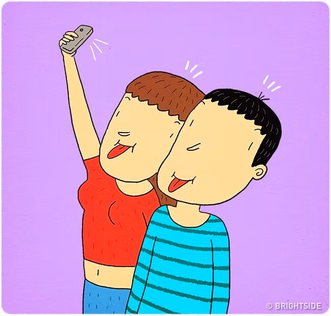  8. Chụp ảnh cùng nhau. Lưu giữ những khoảnh khắc đẹp bên nhau là điều mà các cặp hay làm, nhất là trong thời đại công nghệ hiện nay.