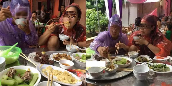 Ngay lúc này… ăn cỗ cưới mới là điều quan trọng nhất, còn mưa bão hay không, không quan trọng.