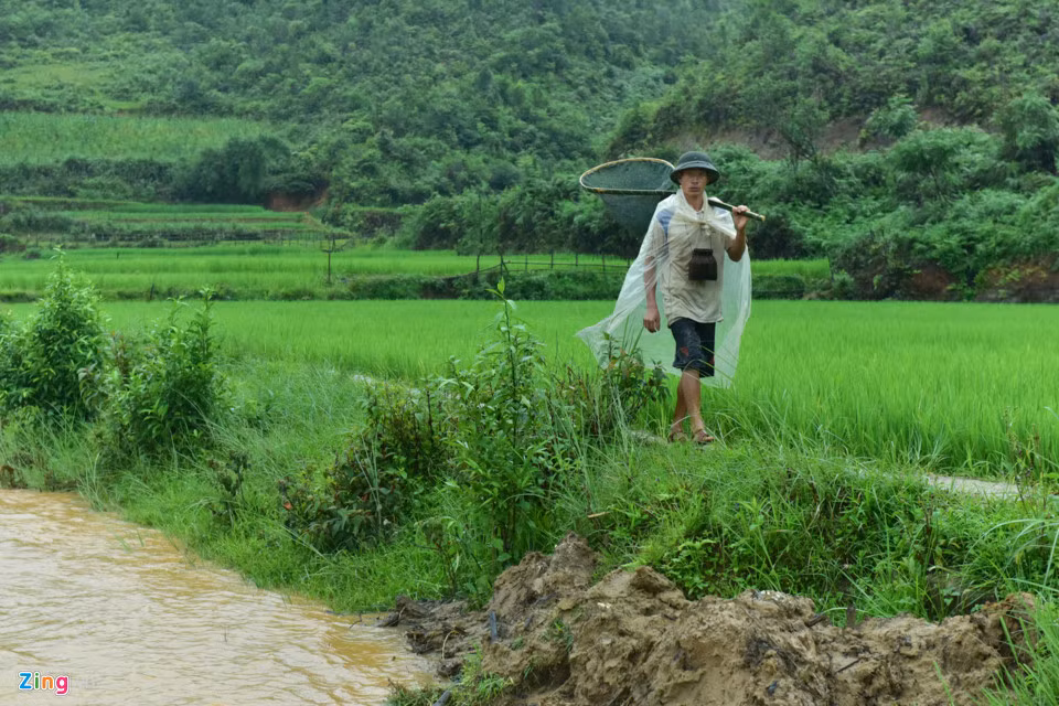 200 hộ dân với 1.200 nhân khẩu gần như bị cô lập khi bị cắt mất con đường duy nhất.