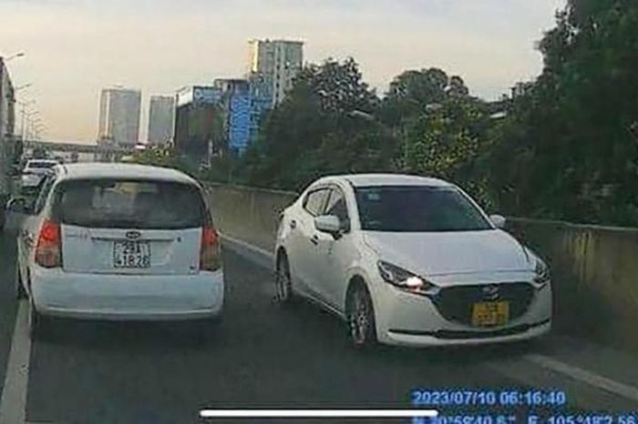 Ha Noi: Xu phat nu tai xe di nguoc chieu tren duong Vanh dai 3