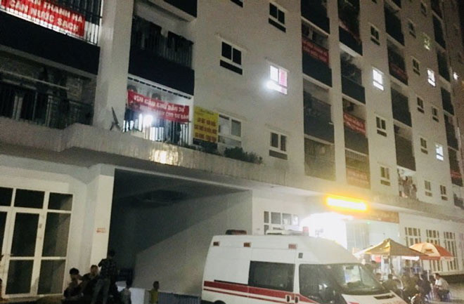 Chung cư HH02 – 1C KĐT Thanh Hà, xã Cự Khê, nơi xảy ra sự việc đau lòng