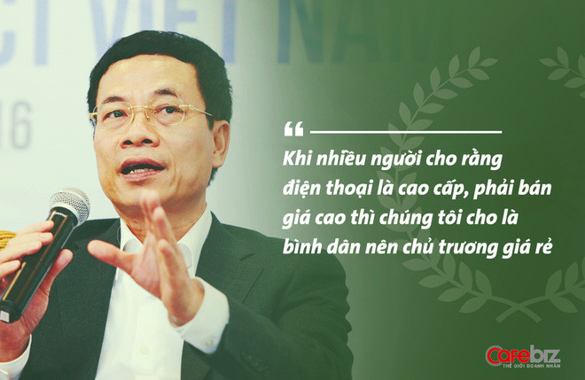 Tướng Hùng cho hay, Viettel luôn nghĩ sẽ đưa điện thoại trở thành công cụ bình dân của mỗi người, mỗi nhà.