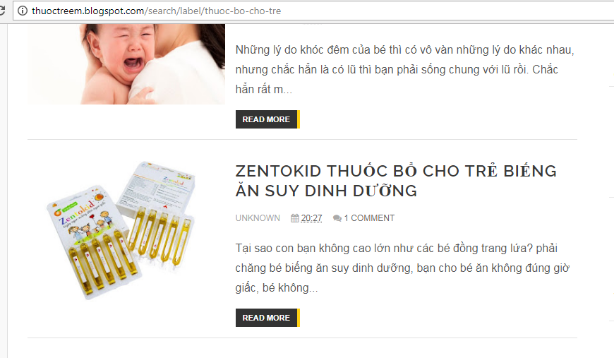 Zentokid được khẳng định là thuốc bổ cho trẻ