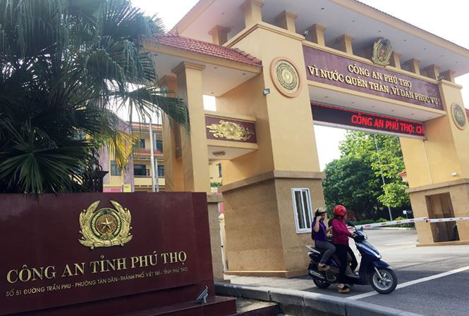 Trụ sở Công an tỉnh Phú Thọ, đơn vị triệt phá đường dây tổ chức đánh bạc trên mạng liên quan hai tướng công an.
