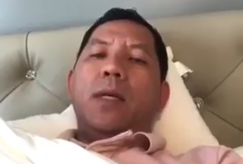 Hình ảnh ông Tâm được cho là đang điều trị bệnh tại Mỹ: Ảnh: Cắt từ clip.