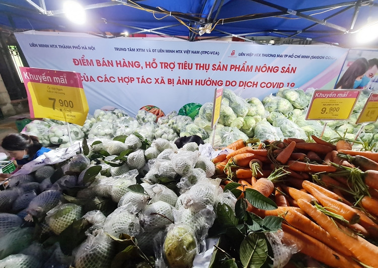 Tại đây, giá các sản phẩm nông sản cũng đều được công khai và thấp hơn giá trên thị trường rất nhiều.