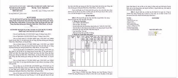 BR-VT: Lien tuc trung thau tai Xuyen Moc, nang luc Cty Tue Anh ra sao?
