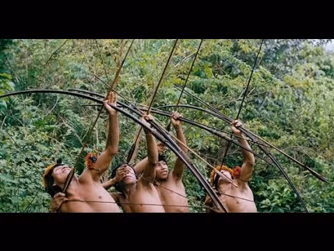 Hoặc là sử dụng cung tên. Mặc dù vậy, phương pháp săn bắt cổ xưa này lại tỏ ra hết sức hiệu quả. Ảnh: YouTube.