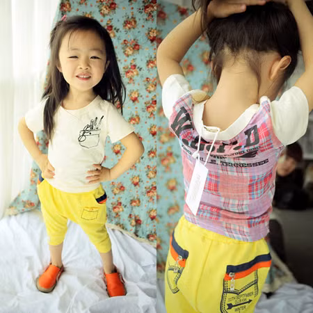 Những chiếc quần thụng rất phù hợp với các bé vẫn đang phải đóng bỉm vì phần đũng quần rộng rãi thoải mái.