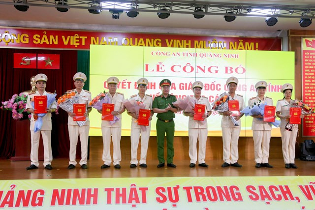 Cong an tinh Quang Ninh dieu dong, bo nhiem loat lanh dao