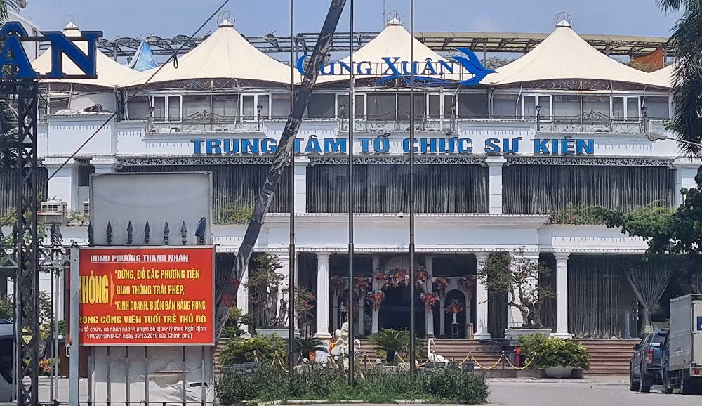 Cung Xuân vẫn nguyên hiện trạng.