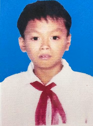 Cháu Lợi bị mất tích gần 1 tháng qua vẫn chưa tìm thấy.