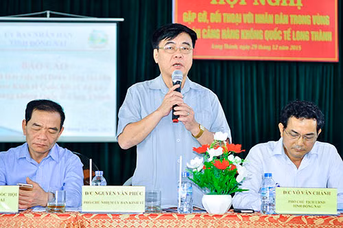 Ông Nguyễn Văn Phúc - Phó chủ nhiệm UBKT Quốc hội nhấn mạnh việc cần triển khai sớm dự án sân bay Long Thành là rất cần thiết.