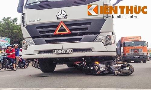 Hiện trường vụ tai nạn.