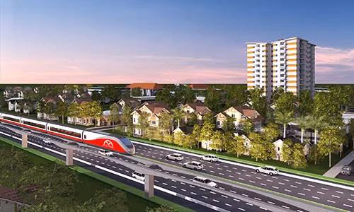 Phối cạnh dự án TDH – Phước Long nằm trên trục giao thông tuyến Metro Bến Thành - Suối Tiên.