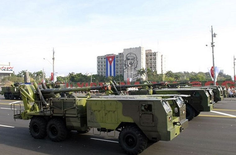 Trở lại lực lượng pháo binh Cuba, lực lượng này hiện được trang bị khoảng 700 khẩu pháo kéo, pháo tự hành các loại.