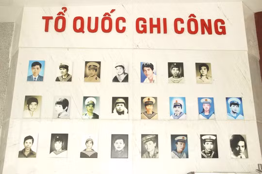 Khu trưng bày kỷ vật 64 anh hùng, liệt sĩ hi sinh ở Gạc Ma đang được hoàn thiện