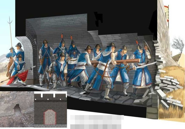 Kẻ địch từ bên ngoài không thể nào phân biệt được vị trí đột môn. Khi cửa ải chính gần đó bị tấn công hoặc gặp tình huống khẩn cấp khác, binh lính có thể phá vỡ đột môn từ bên trong như đập vỡ vỏ trứng, thực hiện các cuộc tấn công bất ngờ. Ảnh: TANDF online