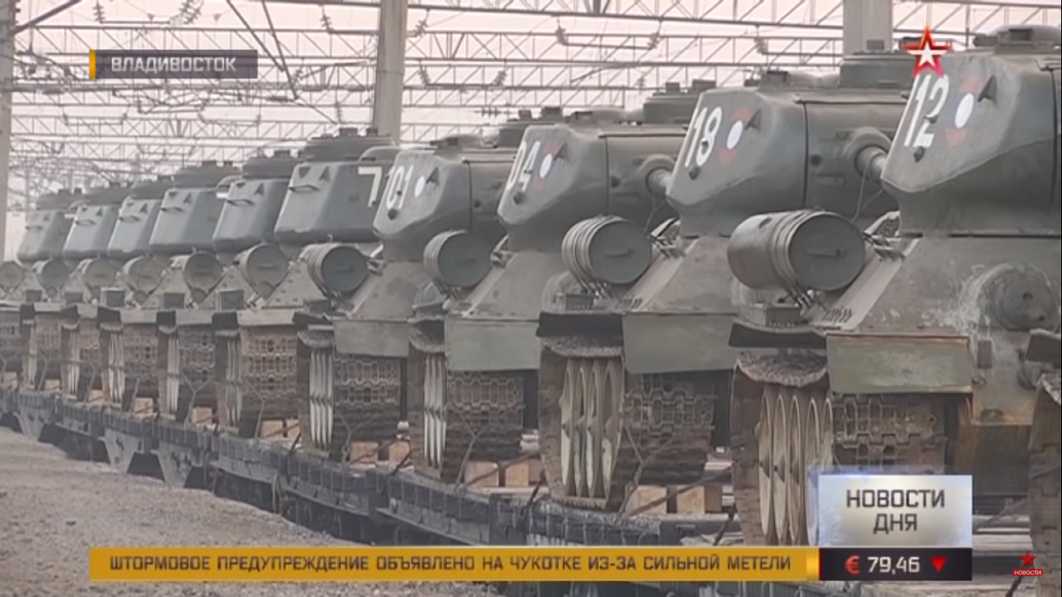 Tuy nhiên, Zvezda lại không đưa ra nguyên nhân vì sao Lào lại quyết định chuyển giao hàng chục xe tăng T-34 còn đang hoạt động cho Quân đội Nga? Còn câu hỏi những chiếc xe tăng này được Nga mua lại hay được tặng vẫn được giữ bí mật. Nguồn ảnh: Zvezda.