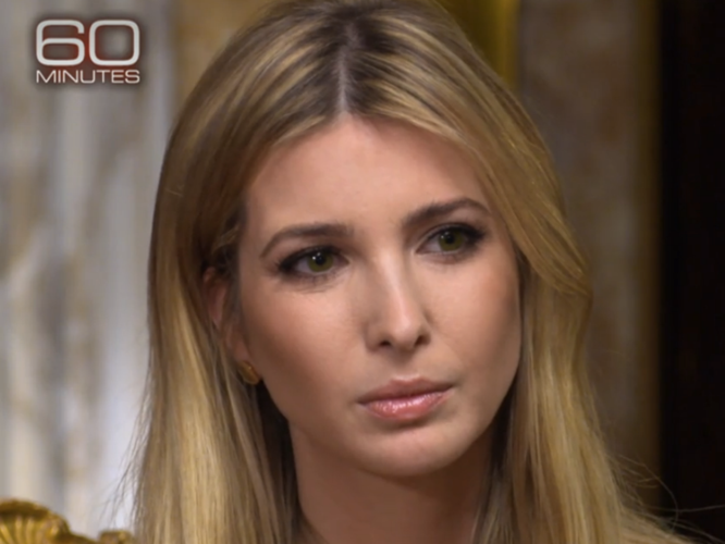 Năm 2016, Ivanka Trump đã "hứng bão" chỉ trích khi đeo một chiếc vòng được chế tác bằng vàng và kim cương của thương hiệu Ivanka Trump Fine Jewelry trong chương trình "60 phút" vì bị cho rằng đã lợi dụng chiến thắng cuộc bầu cử Tổng thống của cha mình để kiếm lời cho việc kinh doanh.