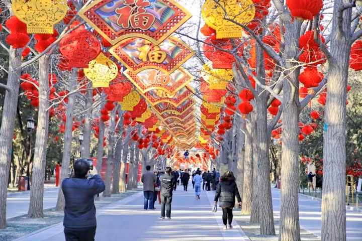 Nguoi dan Trung Quoc hao huc chuan bi don Tet Ky Hoi