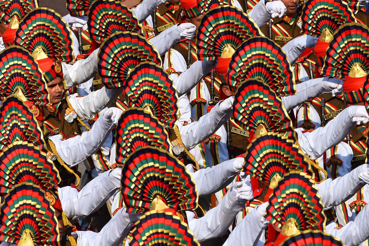 Khối binh sĩ đại diễn cho lực lượng Biên phòng Ấn Độ trong lễ duyệt binh “Ngày Cộng hòa”. Nguồn ảnh: India Times